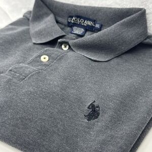 New U.S. Polo Assn. Men's Short Sleeve Polo Gray Color Size XXL